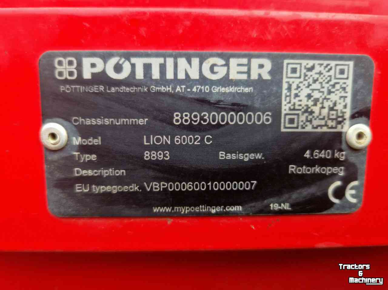 Herse rotative Pottinger POTTINGER LION 6002 C
