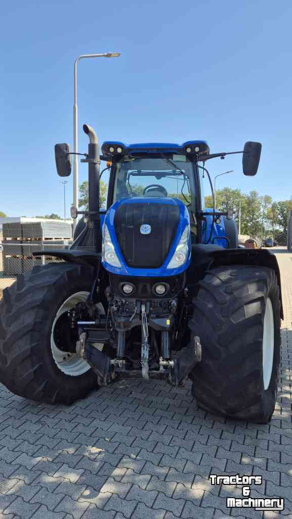 Tracteur New Holland T7.315 HD AC 40Kmh. Lucht, Fronthef, geveerde vooras en cabine.