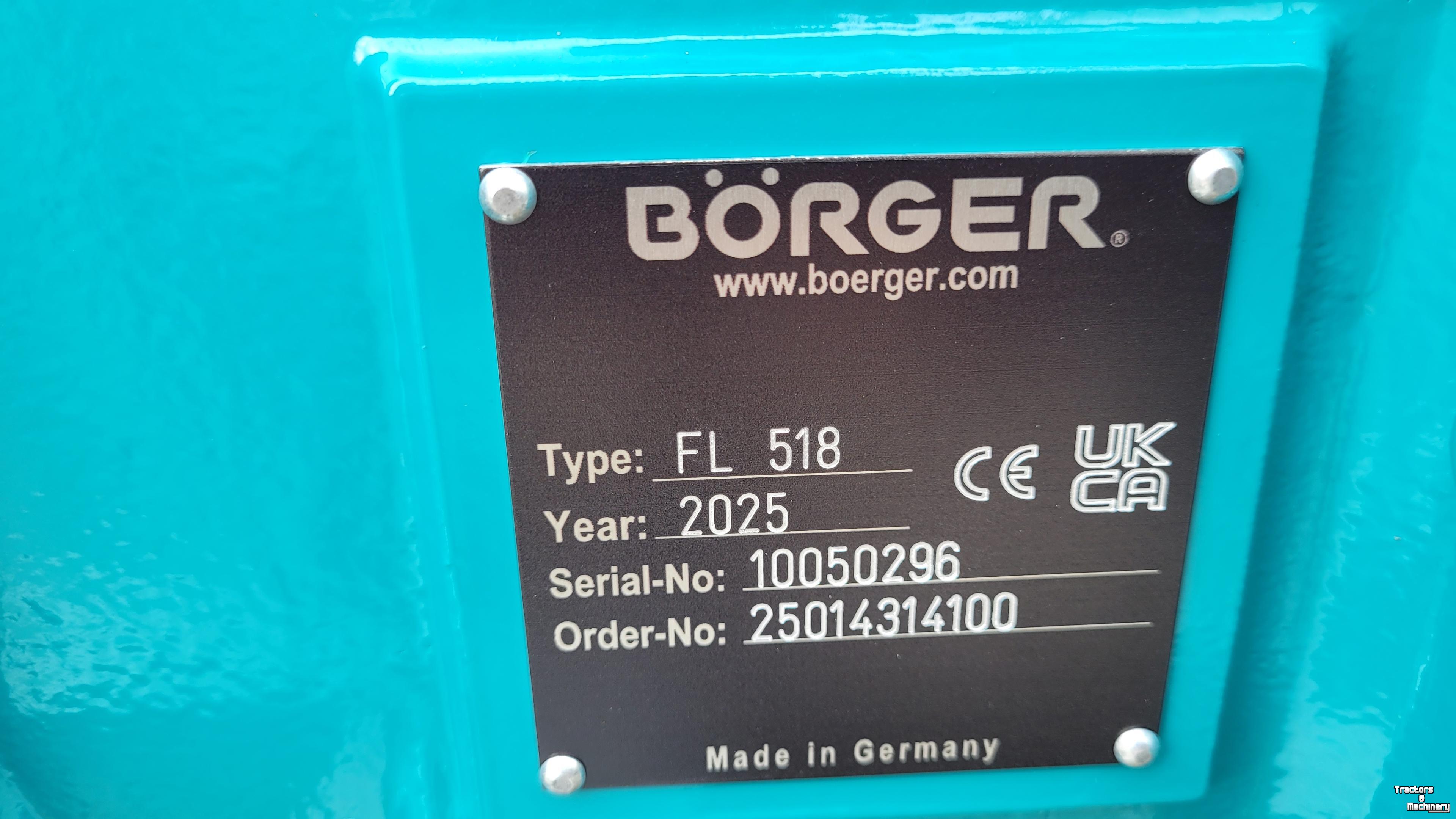 Pompe à lisier Börger Börger FL 518 MIP mestpomp op driepuntsbok