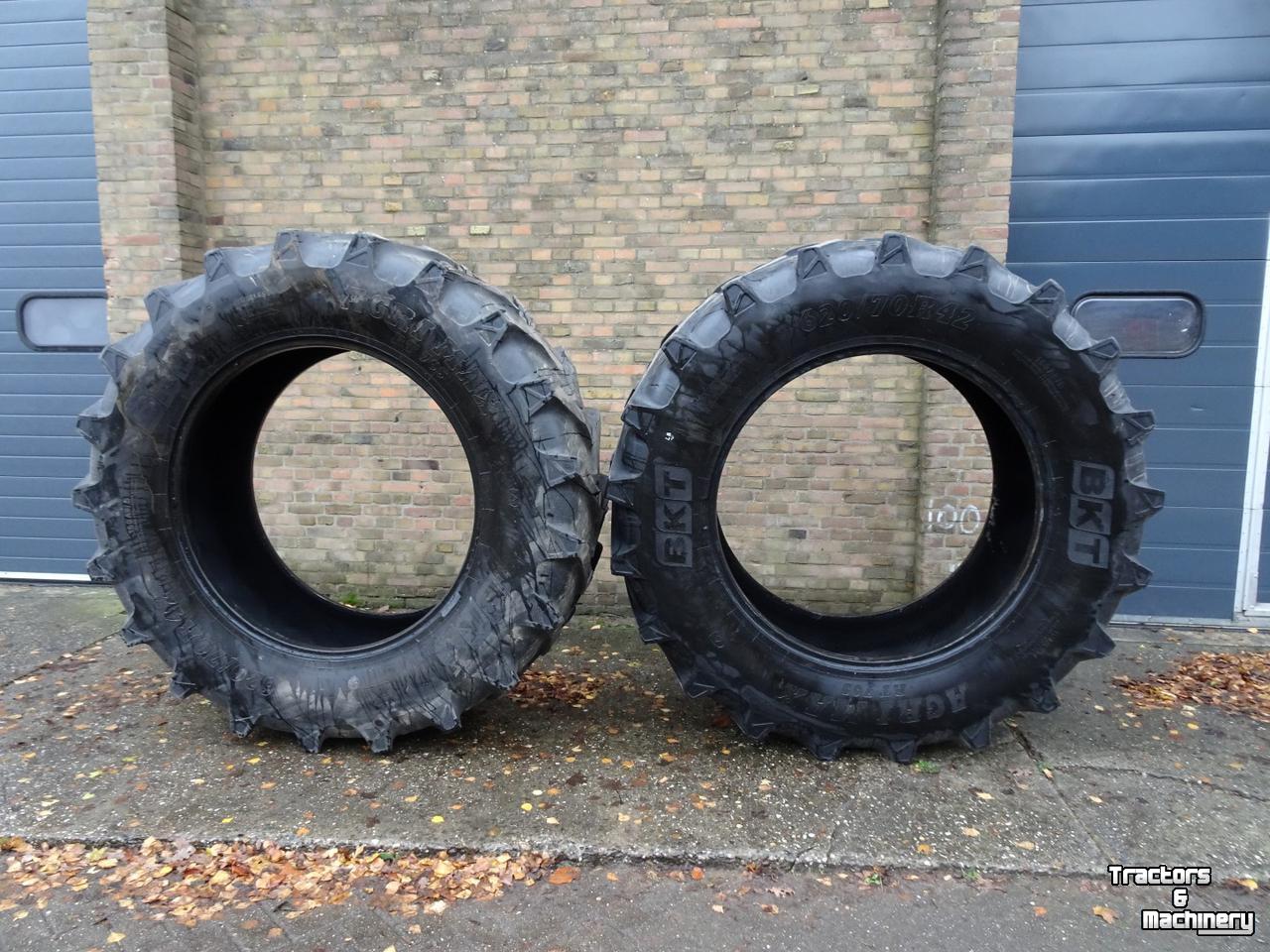 Roues, Pneus, Jantes, Barillets Jumelage BKT AGRIMAX 620/70R42