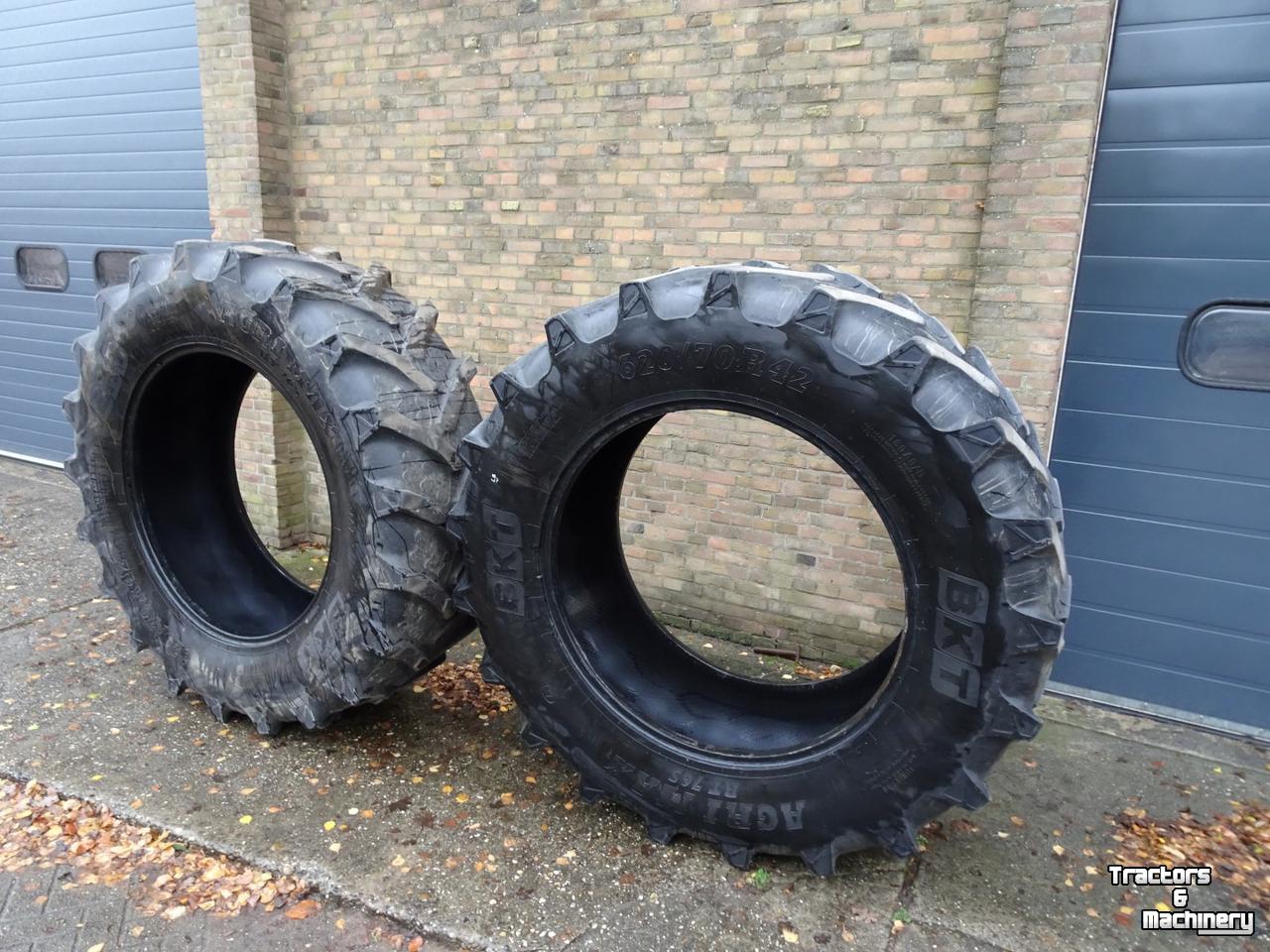 Roues, Pneus, Jantes, Barillets Jumelage BKT AGRIMAX 620/70R42