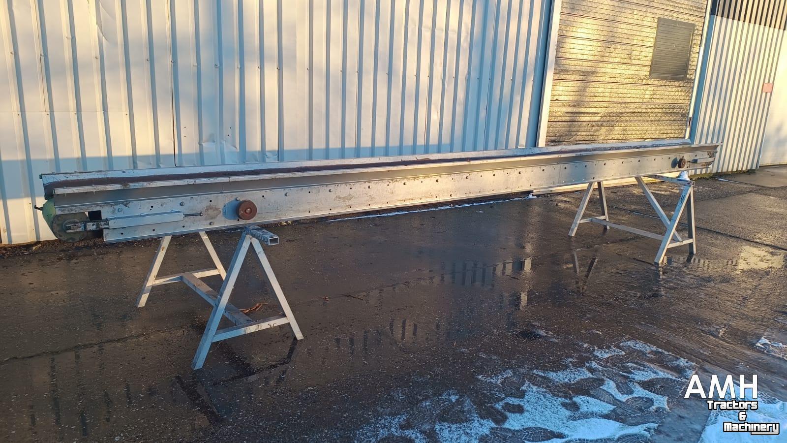 Convoyeur  onbekend / unknown 6680 X 300 TRANSPORTBAND VLAKKE BAND FLAT BELT CONVEYOR BELT FLACHBAND FÖRDERBAND