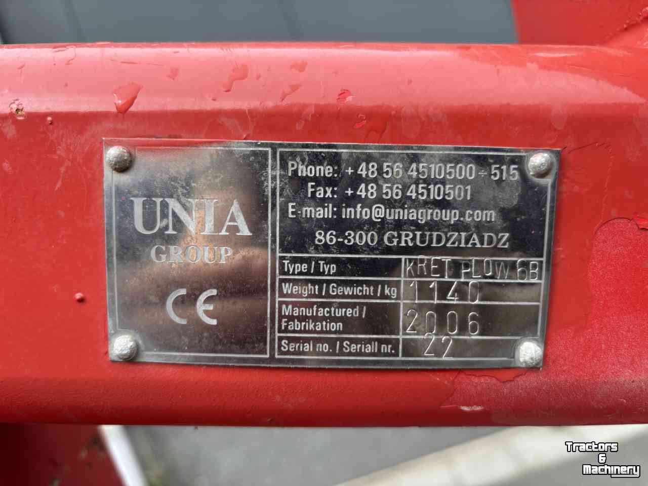 Décompacteur Unia Voorzetwoeler 6 poot