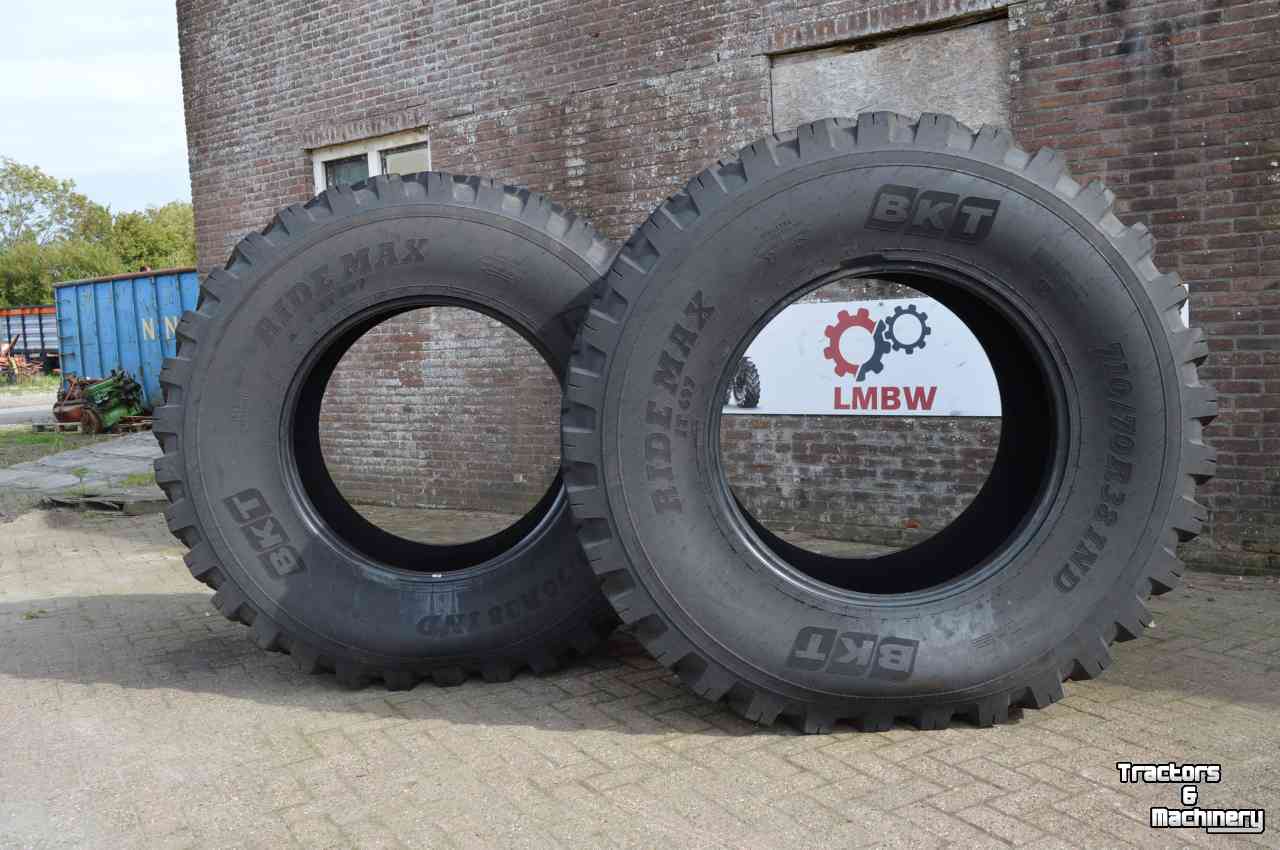 Roues, Pneus, Jantes, Barillets Jumelage BKT ridemax 697 710/70r38 90%