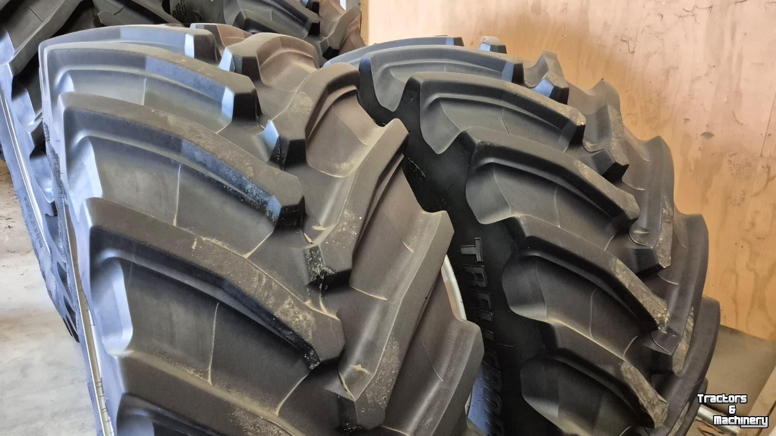 Roues, Pneus, Jantes, Barillets Jumelage  Trelleborg 750/70R44 + 650/60R38