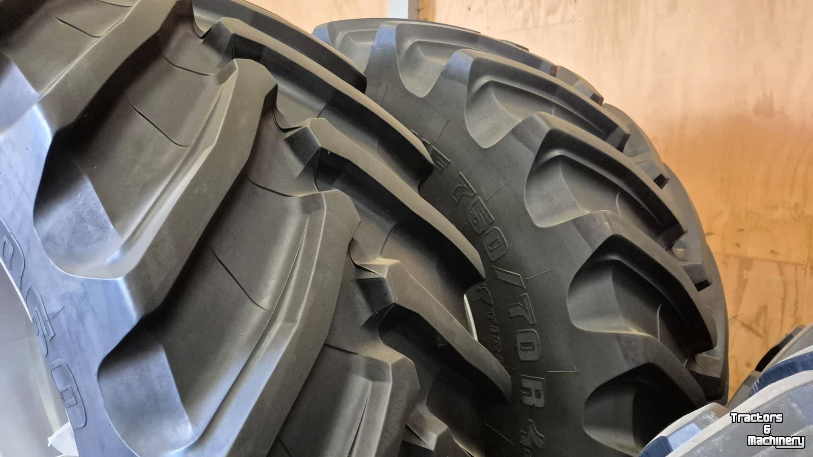 Roues, Pneus, Jantes, Barillets Jumelage  Trelleborg 750/70R44 + 650/60R38