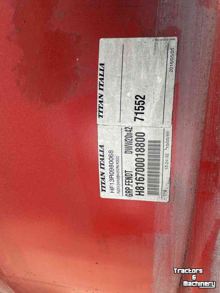 Roues, Pneus, Jantes, Barillets Jumelage Fendt 20x42 10 gaats velgen