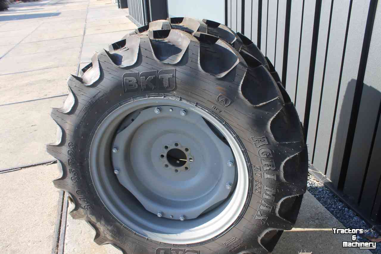 Roues, Pneus, Jantes, Barillets Jumelage BKT 340/85R28 Agrimax RT855 trekkerbanden tractorbanden wielen/velgen