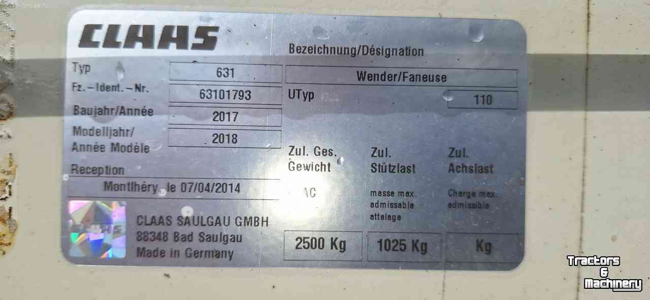 Faneur Claas Volto 1300 T
