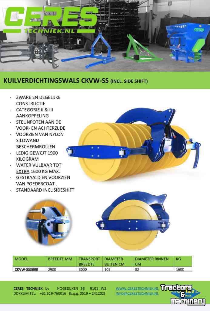 Rouleau packer de silage Ceres CKVW-SS