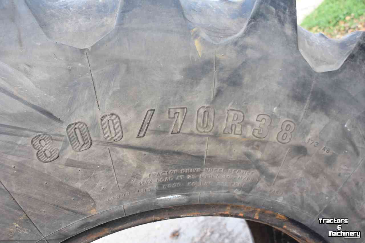 Roues, Pneus, Jantes, Barillets Jumelage Firestone 800/70 R38