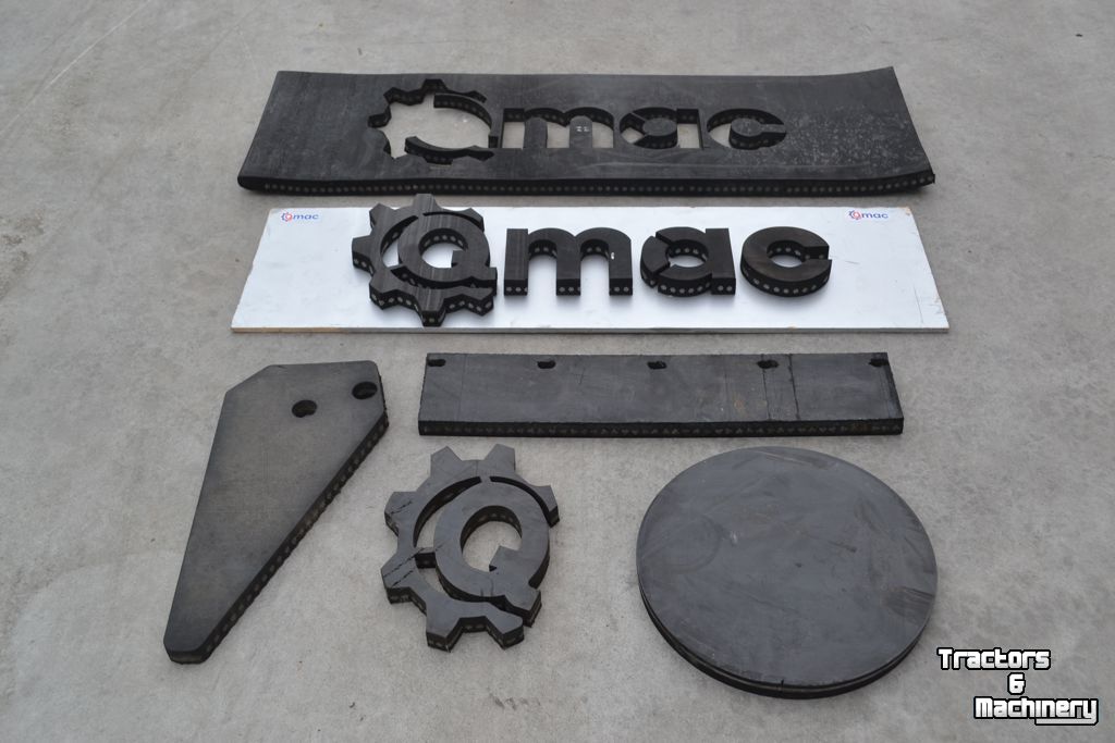 Rabot caoutchouc Qmac RSMC150 Rubbermat 150 + CANVAS inlaag / koordlaag