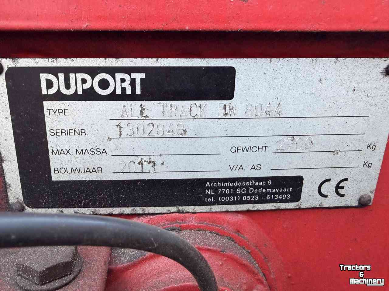 Injecteur de prairie Duport DE 8044 All Track