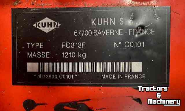 Faucheuse Kuhn FC313F Front-maaier