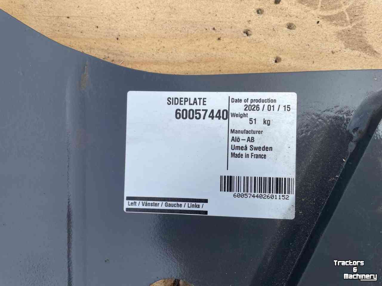 Chargeur frontal Alö voorladersteunen