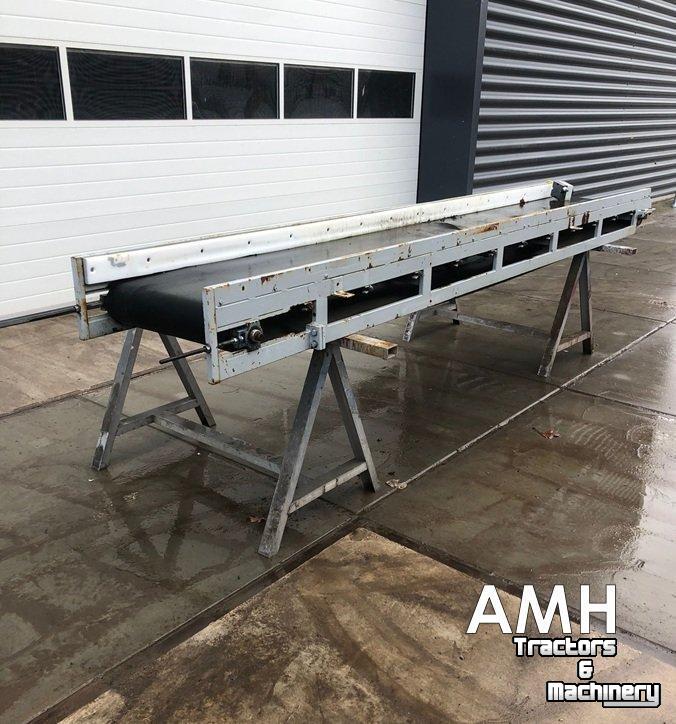 Convoyeur  3800X580 TRANSPORTBAND VLAKKE BAND FLAT BELT CONVEYOR BELT FLACHBAND FÖRDERBAND