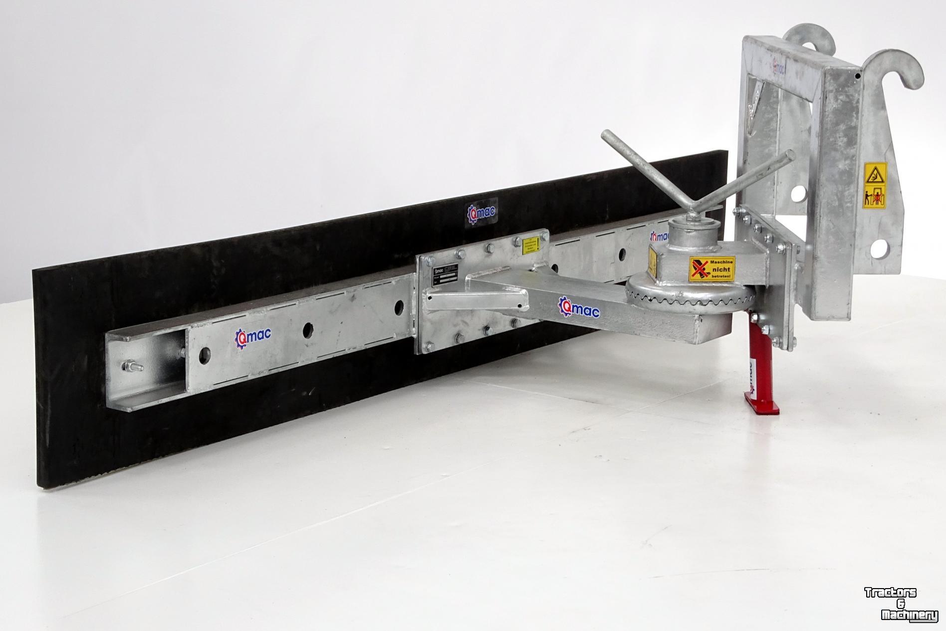 Rabots à lisier Qmac Gummischieber für futter 2.40 mtr mit anbau Weidemann
