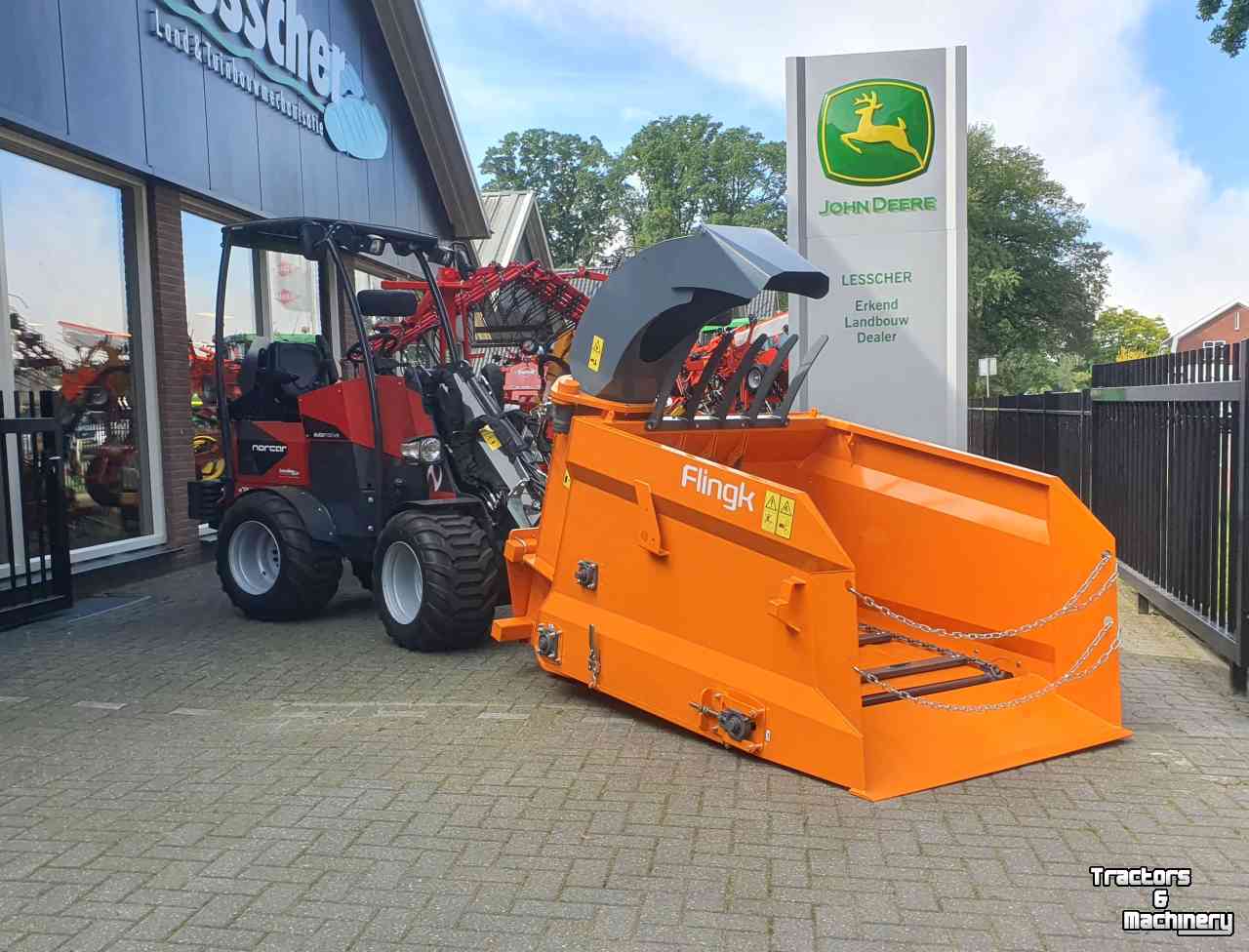 Distributeur de paille pour des logettes Flingk SHC