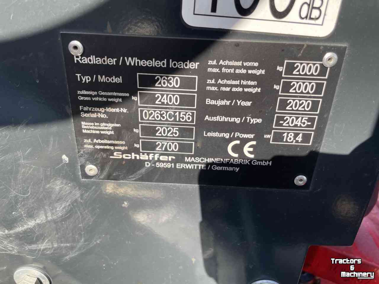 Chargeuse sur pneus Schäffer 2630