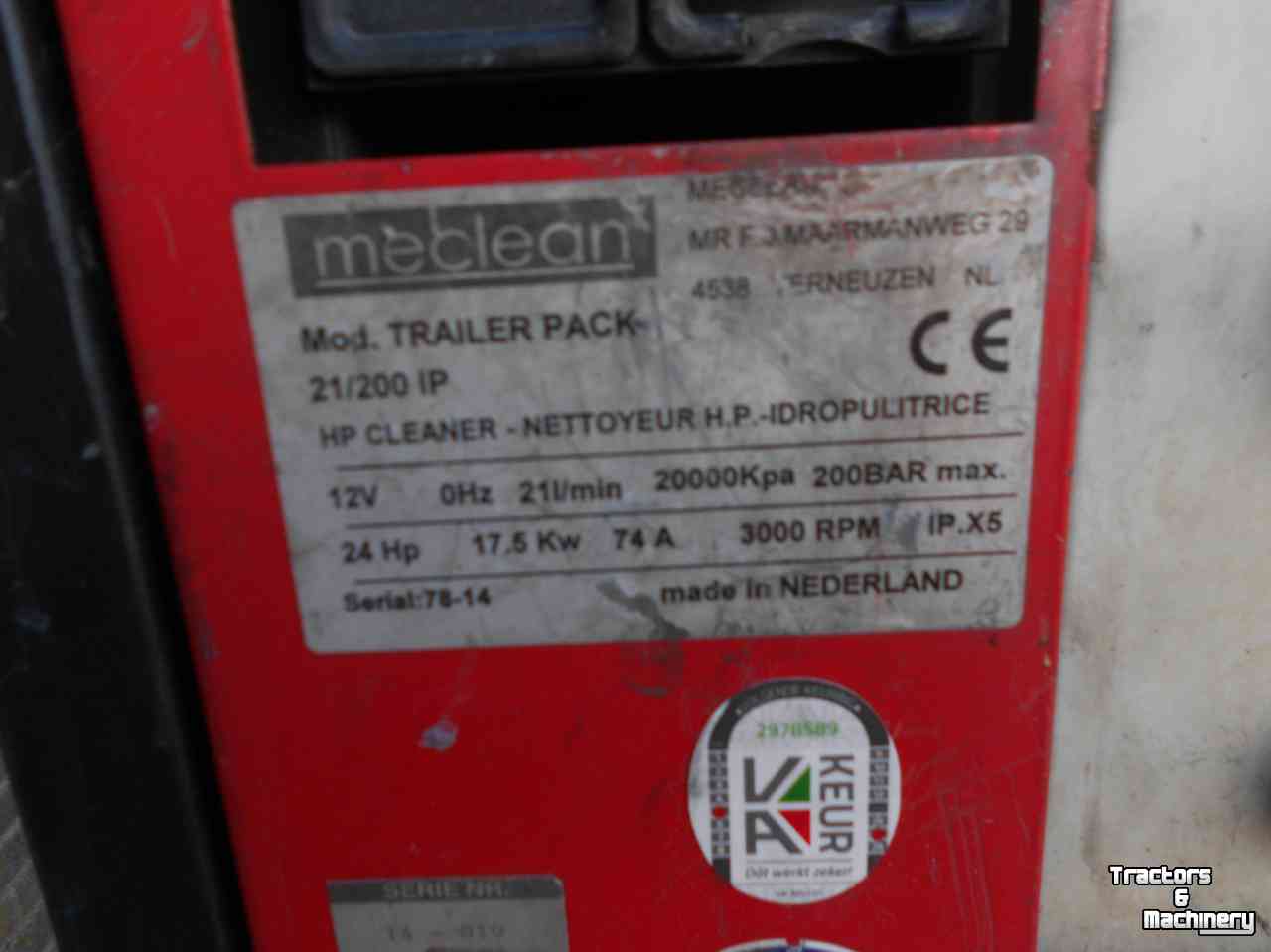 Nettoyeur à haute pression Chaud/Froid Meclean mobiel warm water reiniger unit