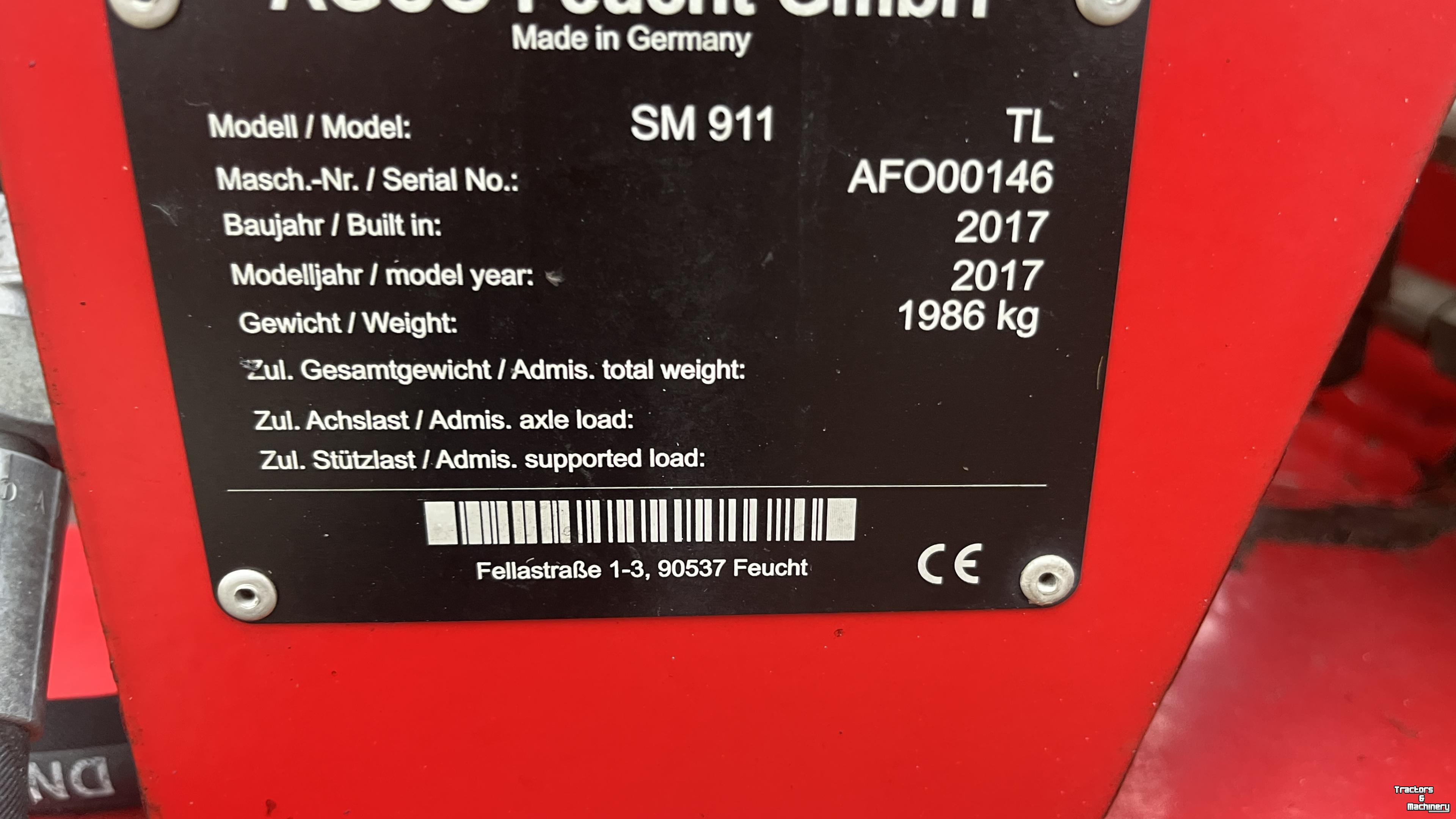 Faucheuse Fella Fella Sm 911