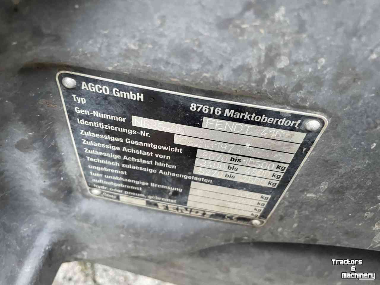 Tracteur Fendt 516 Vario Profi TMS