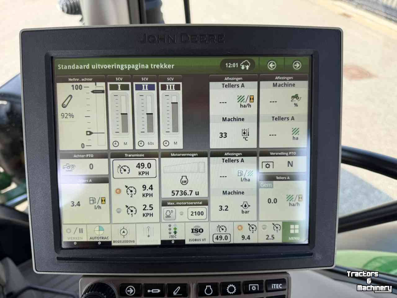 Tracteur John Deere 6130R 50 KM Command pro