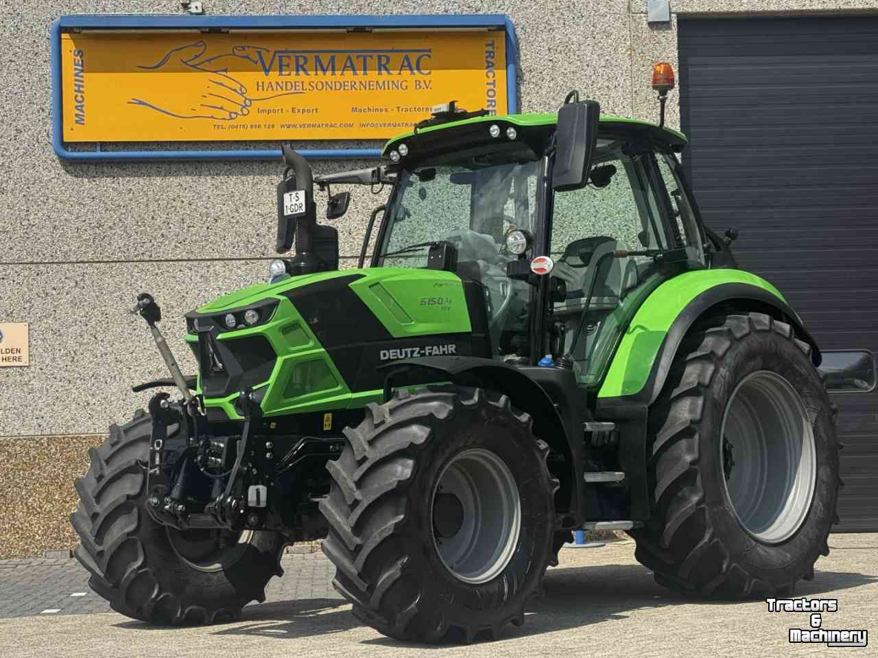 Tracteur Deutz-Fahr Agrotron 6150-4TTV vario Stage V Fronthef Lucht Hydr rem Vol GPS '24  1224u