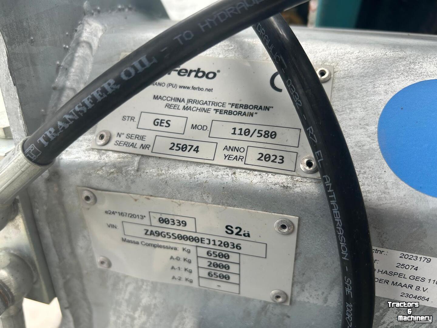 Enrouleur d‘irrigation Ferbo GE-S 110-580
