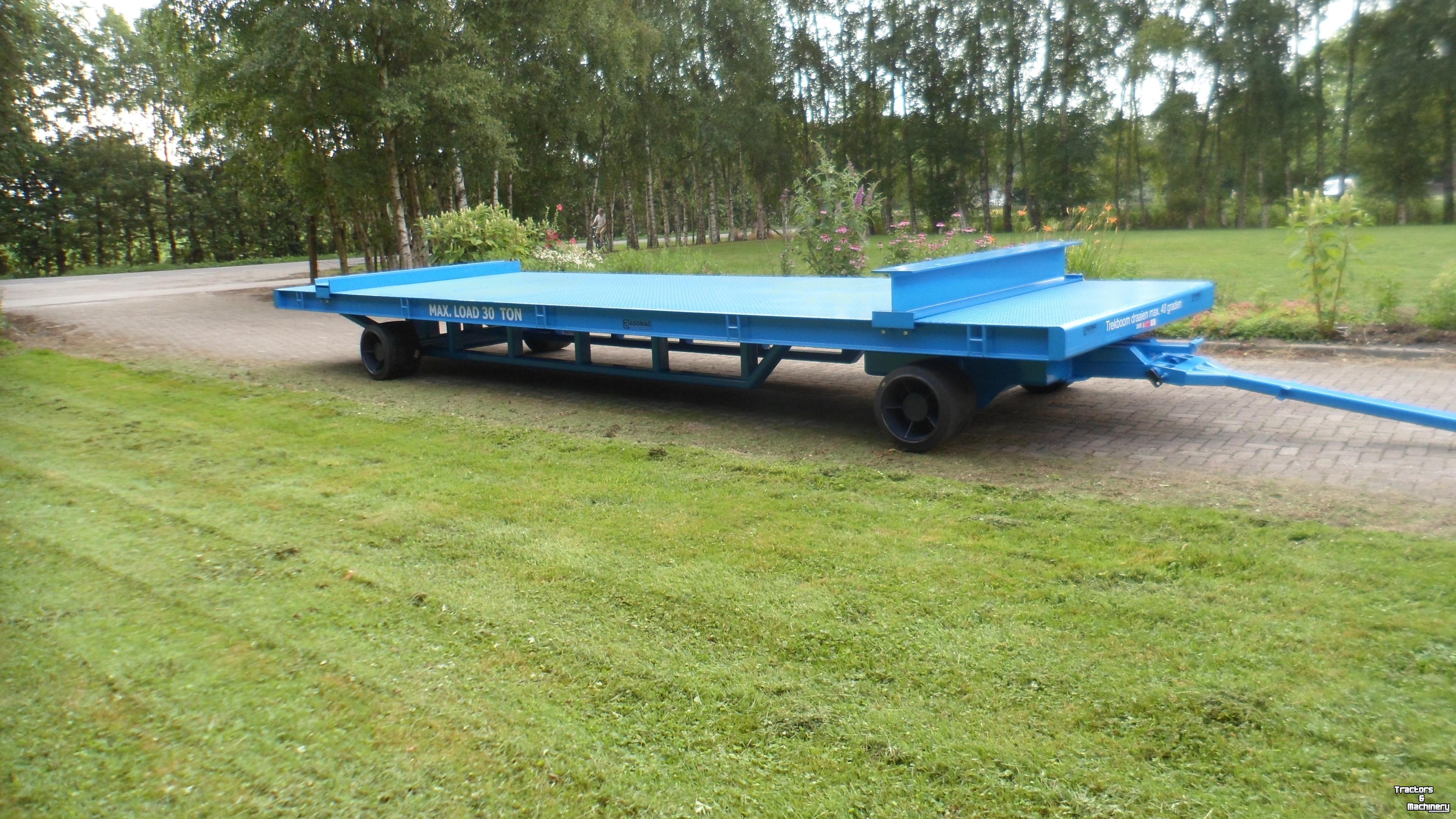 Semi-remorque surbaissé Agomac Zwaar transportwagen