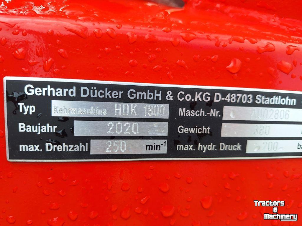 Désherbeuse à brosse rotative Ducker HDK1800 onrkuidborstel