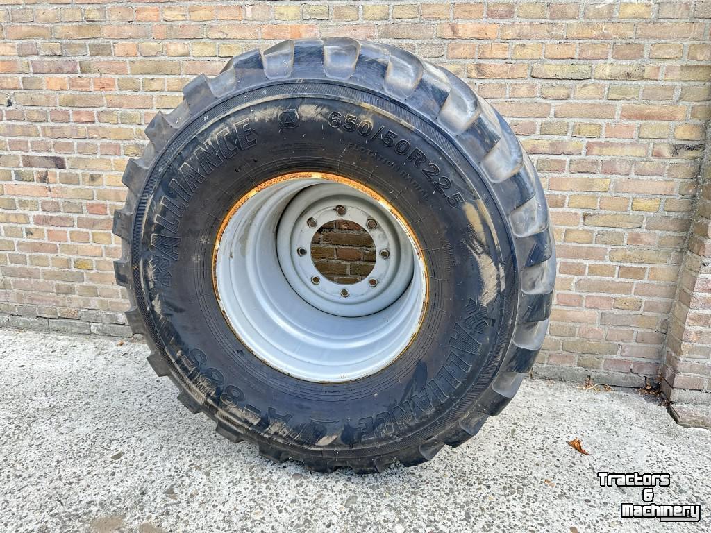 Roues, Pneus, Jantes, Barillets Jumelage Alliance A-885  650/50R22.5
