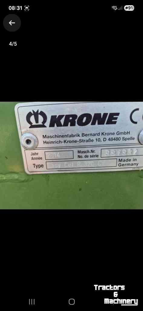 Faucheuse Krone R320