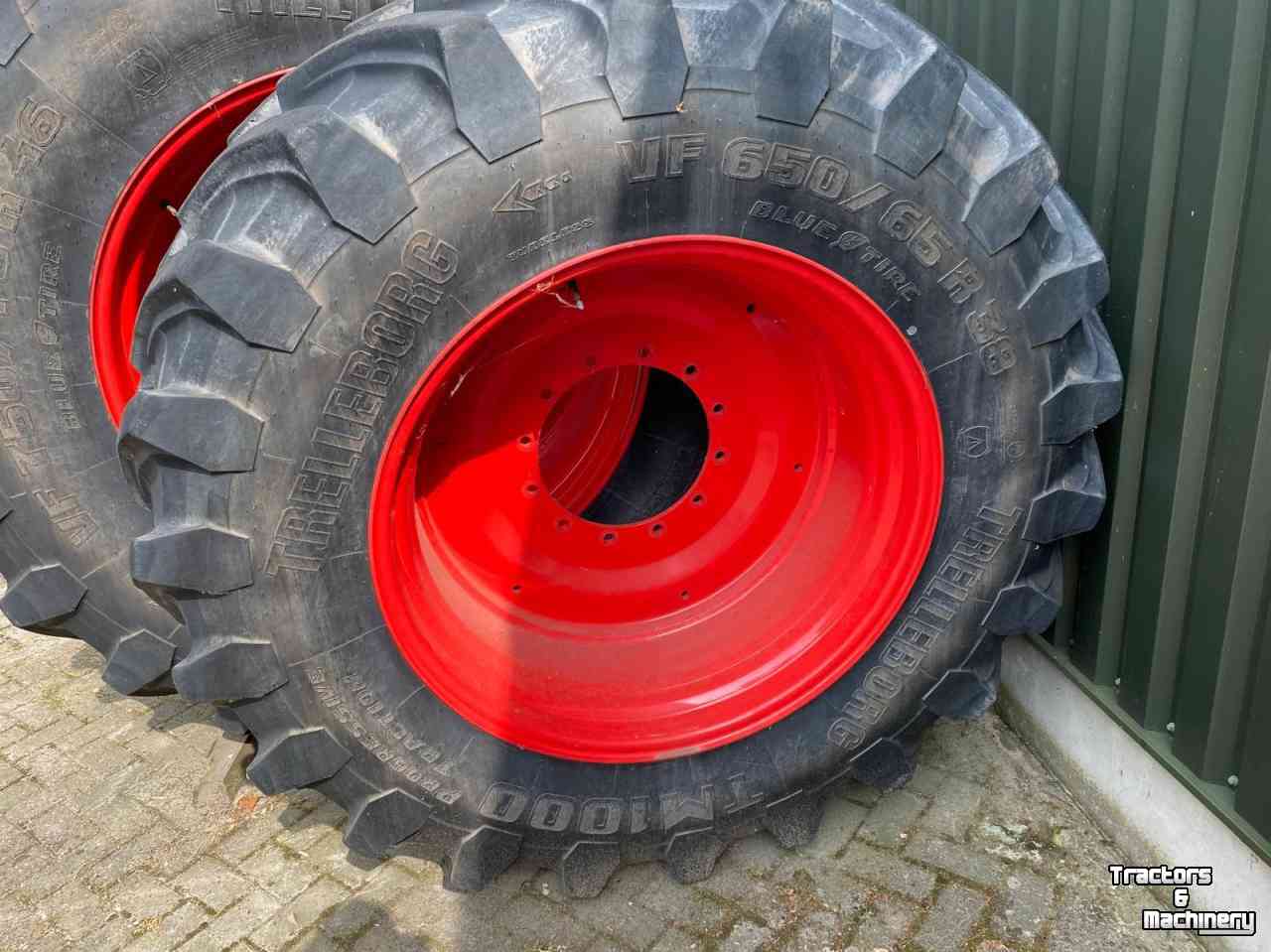 Roues, Pneus, Jantes, Barillets Jumelage  Set Trelleborg TM 1000 VF 750/75R46  en  650/65R38