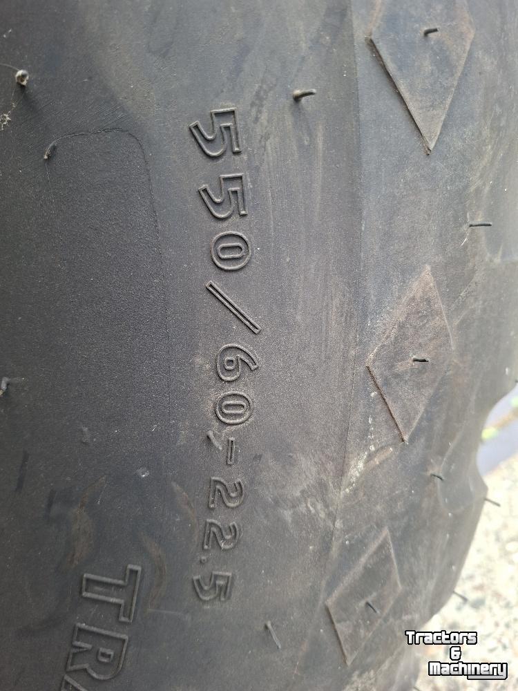 Roues, Pneus, Jantes, Barillets Jumelage  550/60R22.5