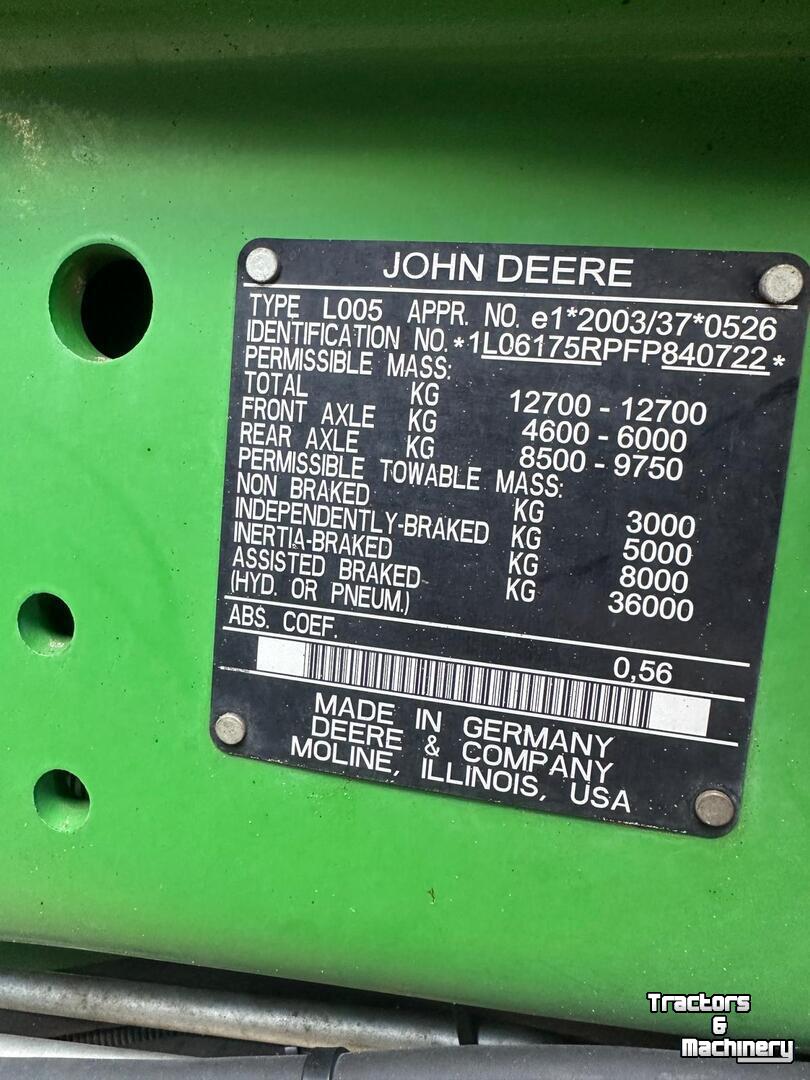 Tracteur John Deere 6175R
