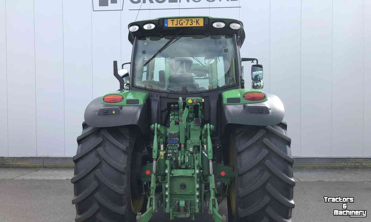 Tracteurs John Deere 6145R AQ + 643R Frontlader / Voorlader