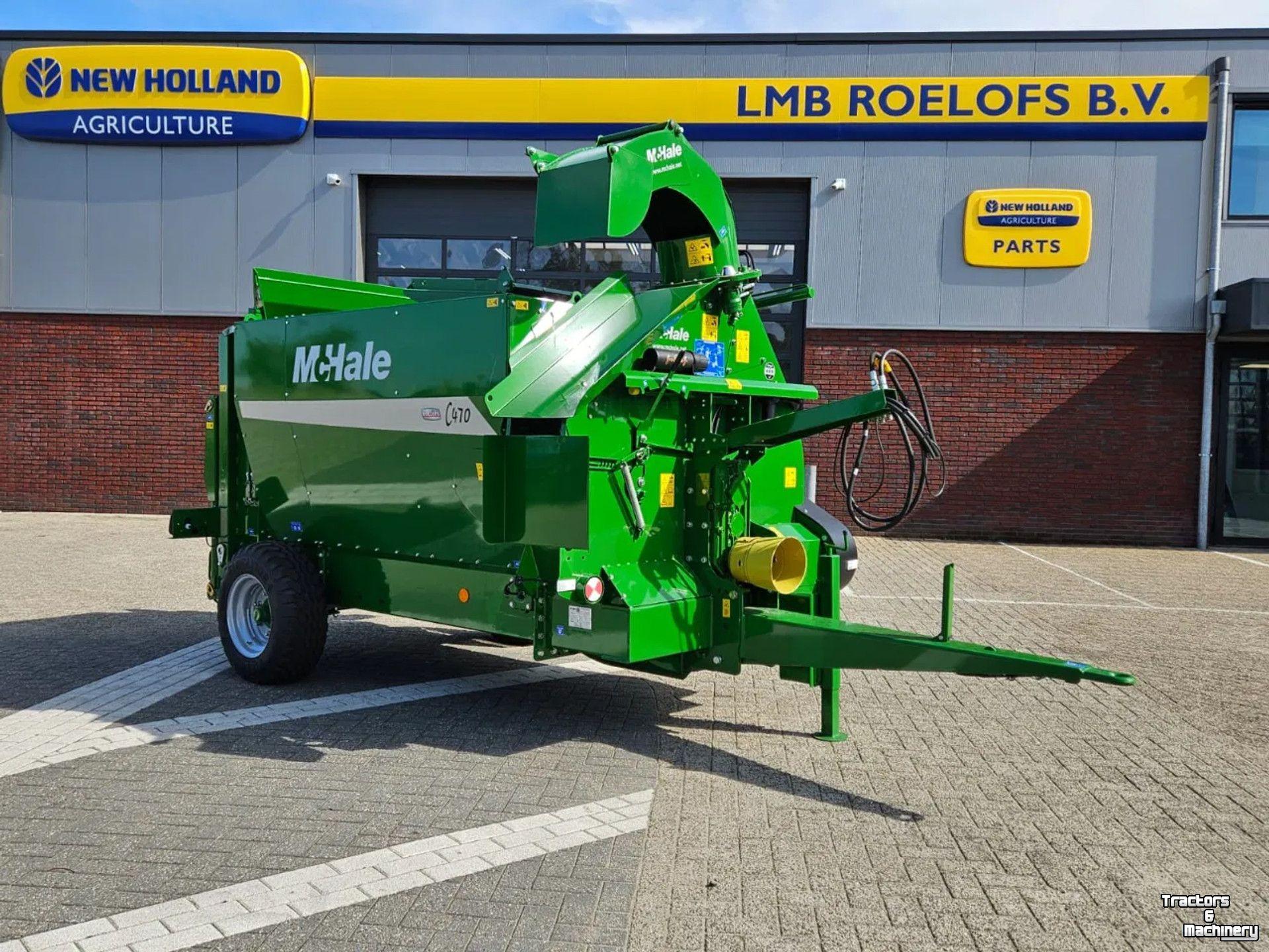 Distributeur de paille pour des logettes McHale C470 Stroblazer