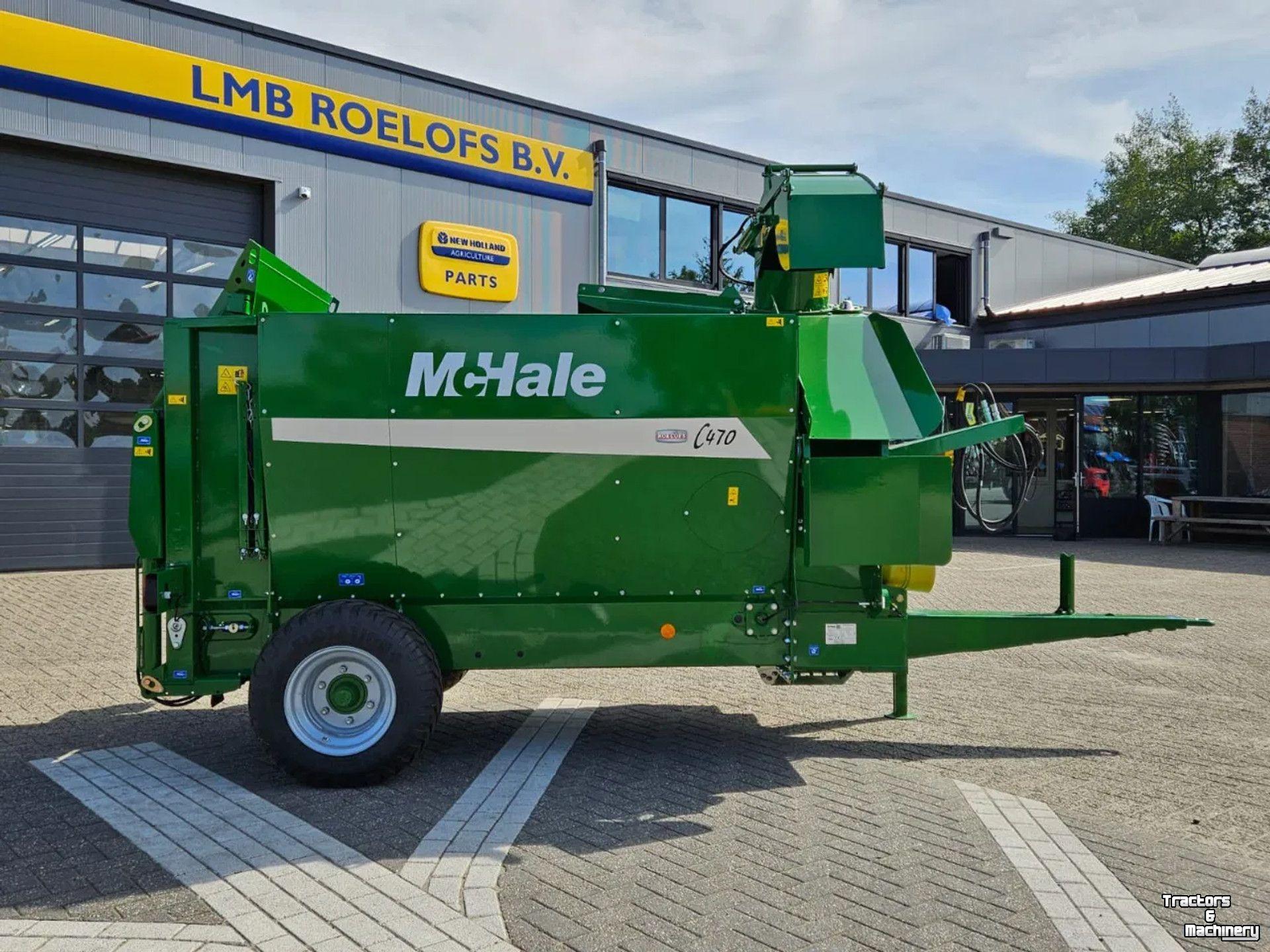Distributeur de paille pour des logettes McHale C470 Stroblazer