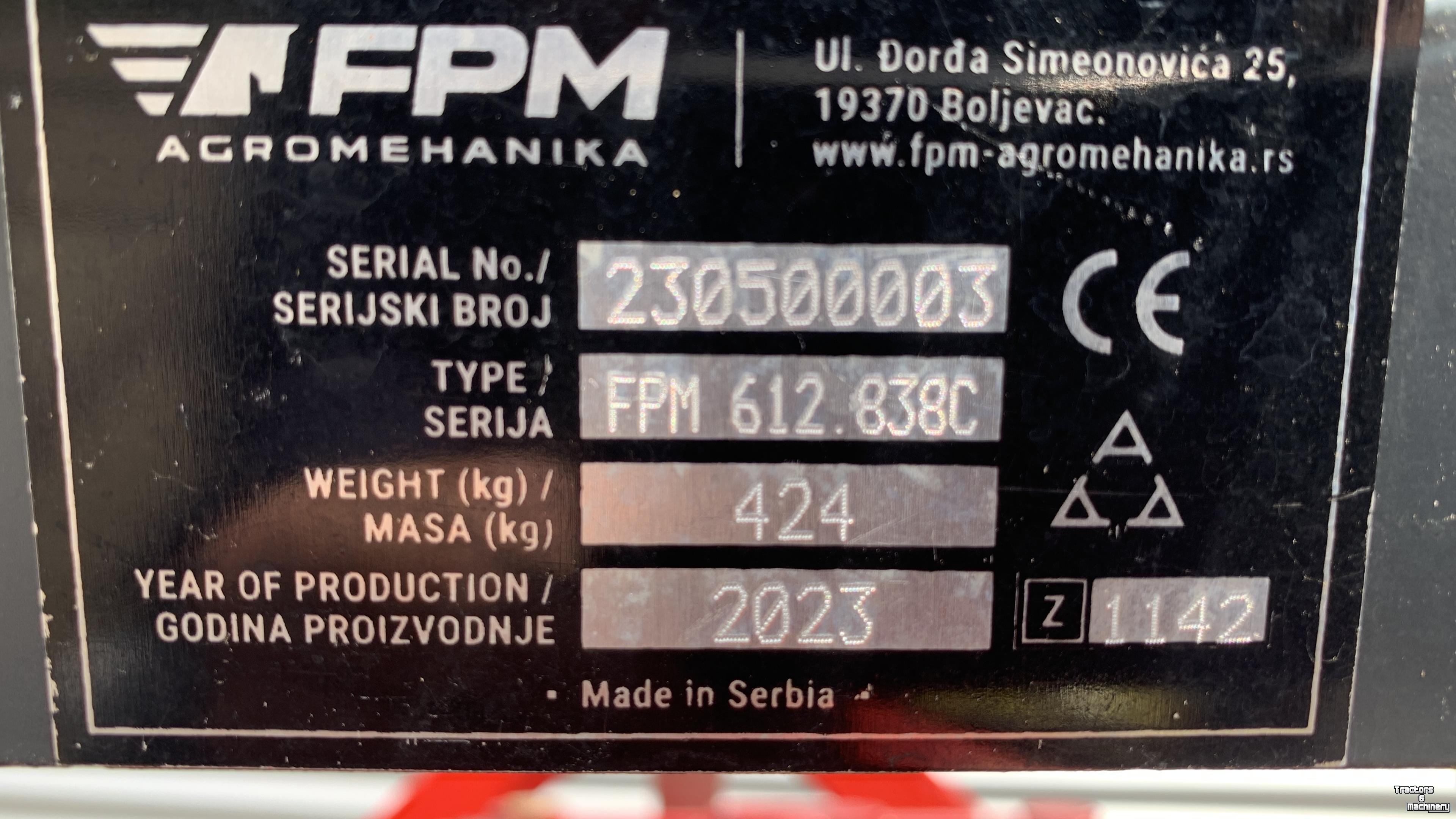 Fraise rotative Farmax FPM 612.838C