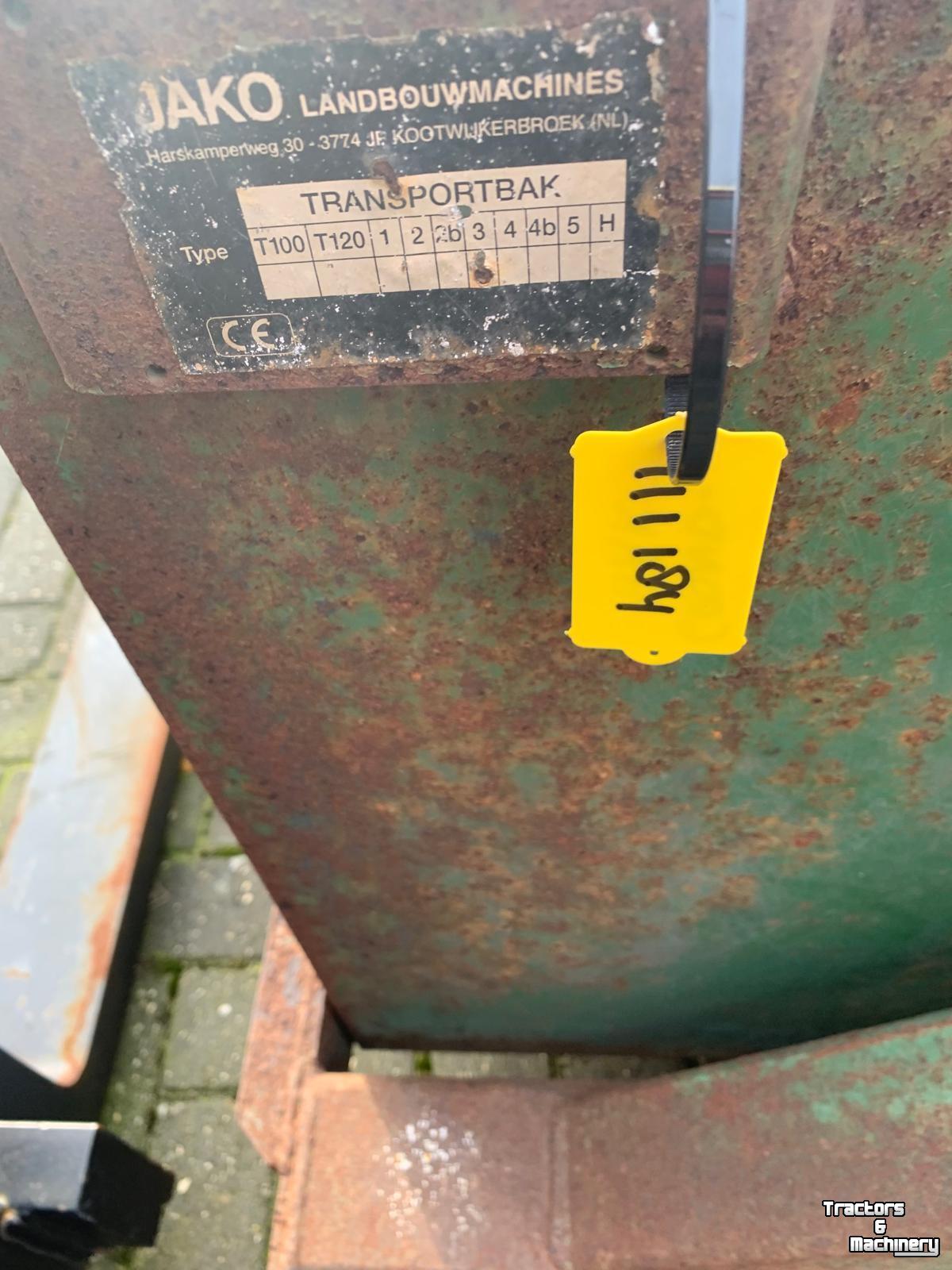 Transport godets de tracteur  Jako Trekkerbak