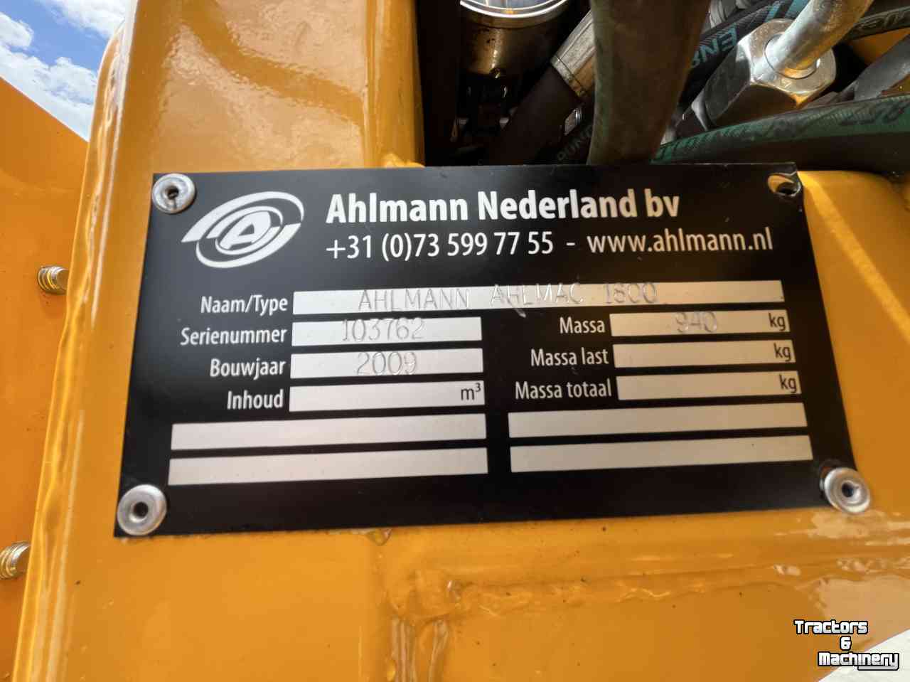 Lame niveleuse Ahlmann Leveller Ahlmac 1800 az45, as600, az95, az85, as1000