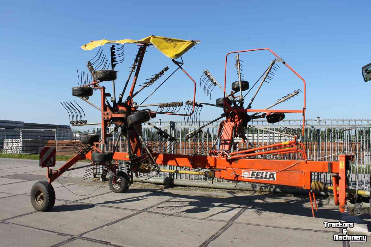 Andaineur Fella TS1401 dubbele cirkelhark zijafleg harkmachine wiersmachine