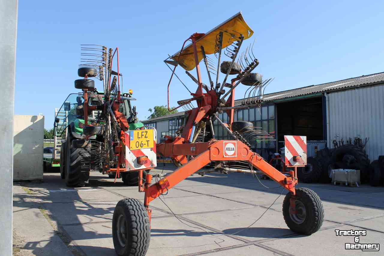 Andaineur Fella TS1401 dubbele cirkelhark zijafleg harkmachine wiersmachine