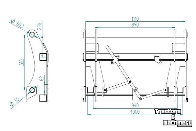 Adaptateur Qmac MERKADAPTER BLANCO - VOLVO L50T/M90