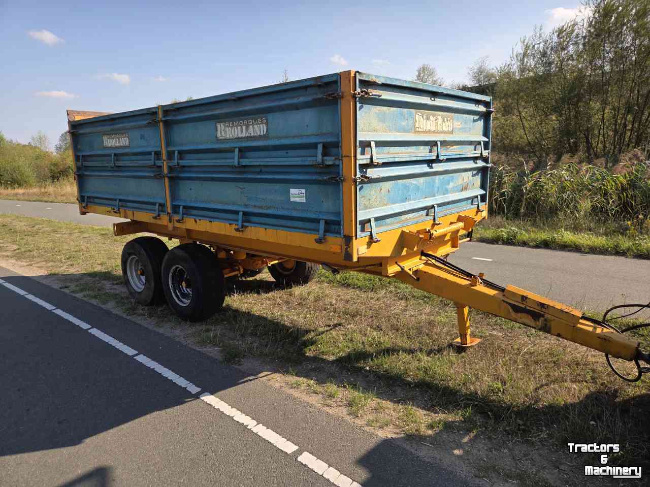 Benne agricole Rolland Bh90 9 tons tandemas kipper