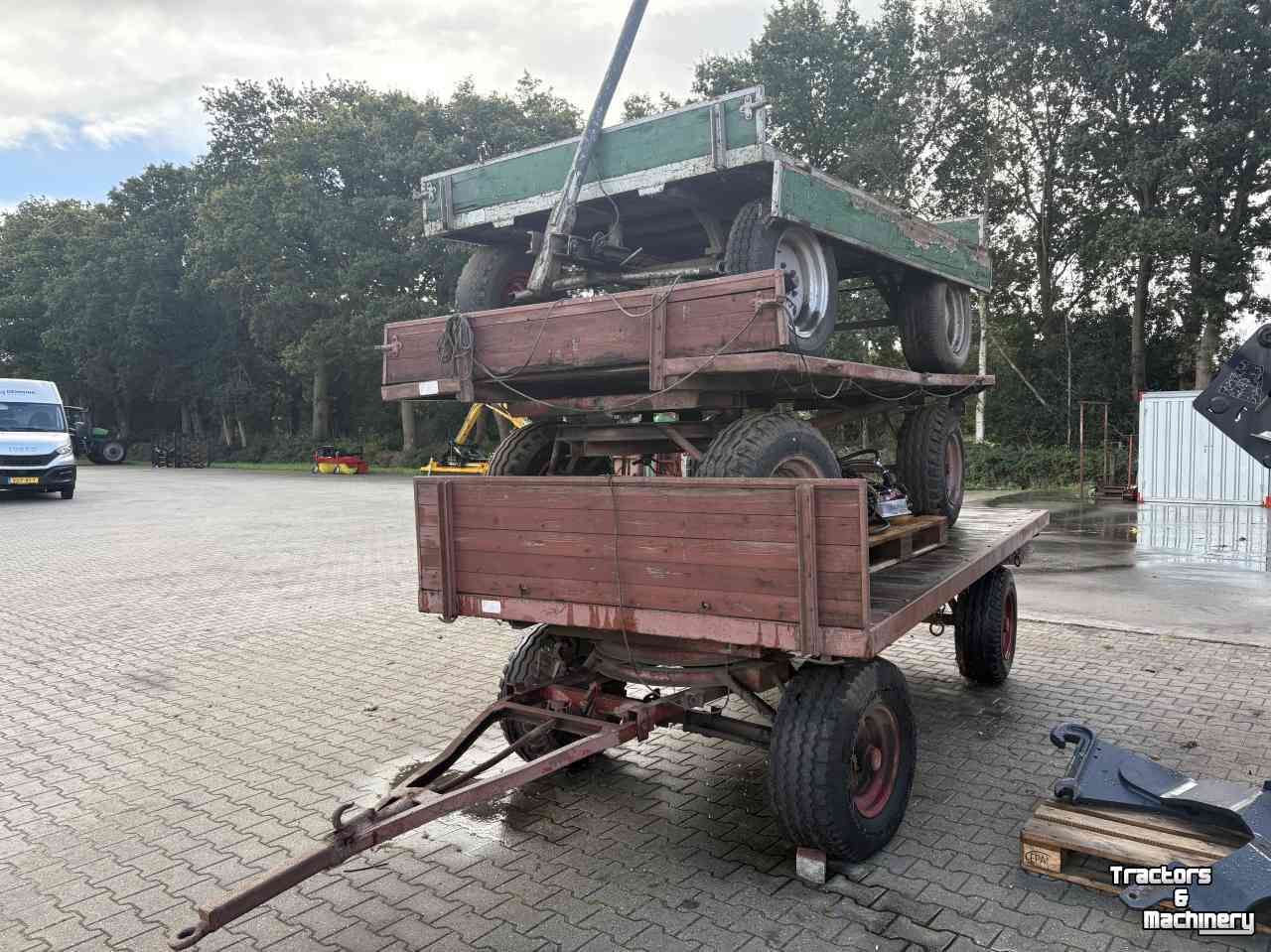 Remorque  Landbouw wagens 3 stuks met kenteken.