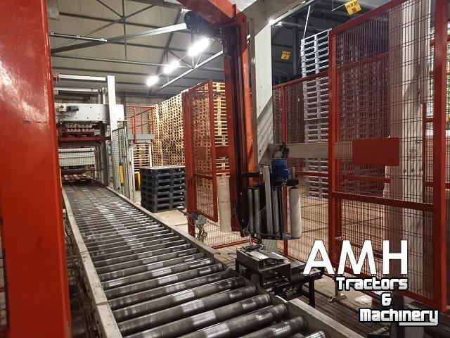 Autres matériel de convoyage et accessoires Borst Palletwikkelaar pallet rollenbaan folie wikkelaar Borst Mustang