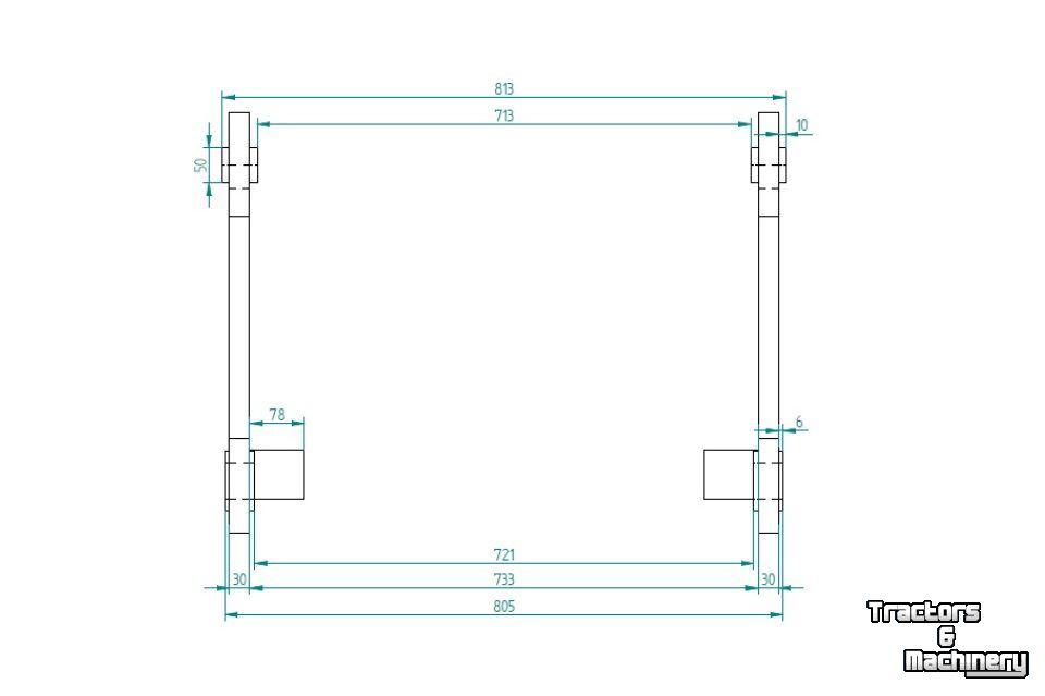 Autres matériel de terrassement et de chantier Qmac Aanlashaken voor AHLMANN voor type AZ 6 t/m AZ 85