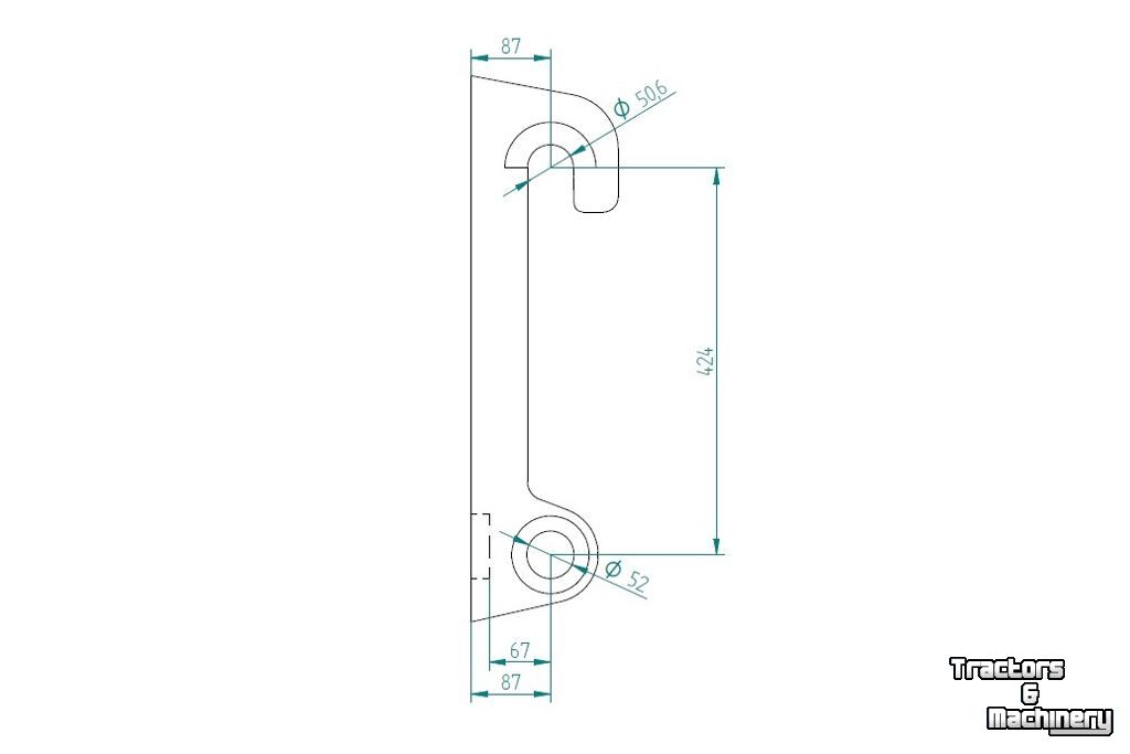 Autres matériel de terrassement et de chantier Qmac Aanlashaken voor AHLMANN voor type AZ 6 t/m AZ 85